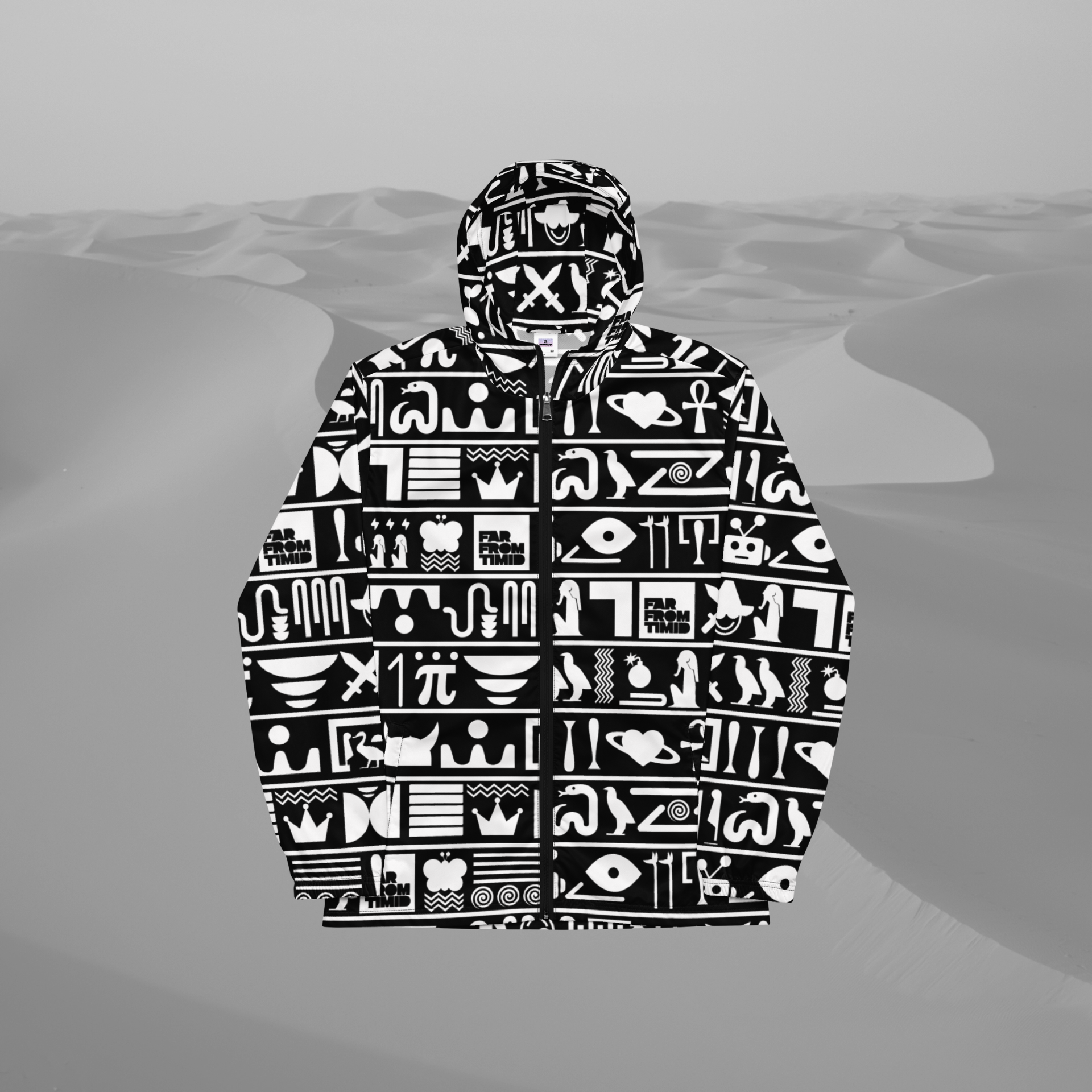 MEN'S HIEROGLYPHIC WINDBREAKER