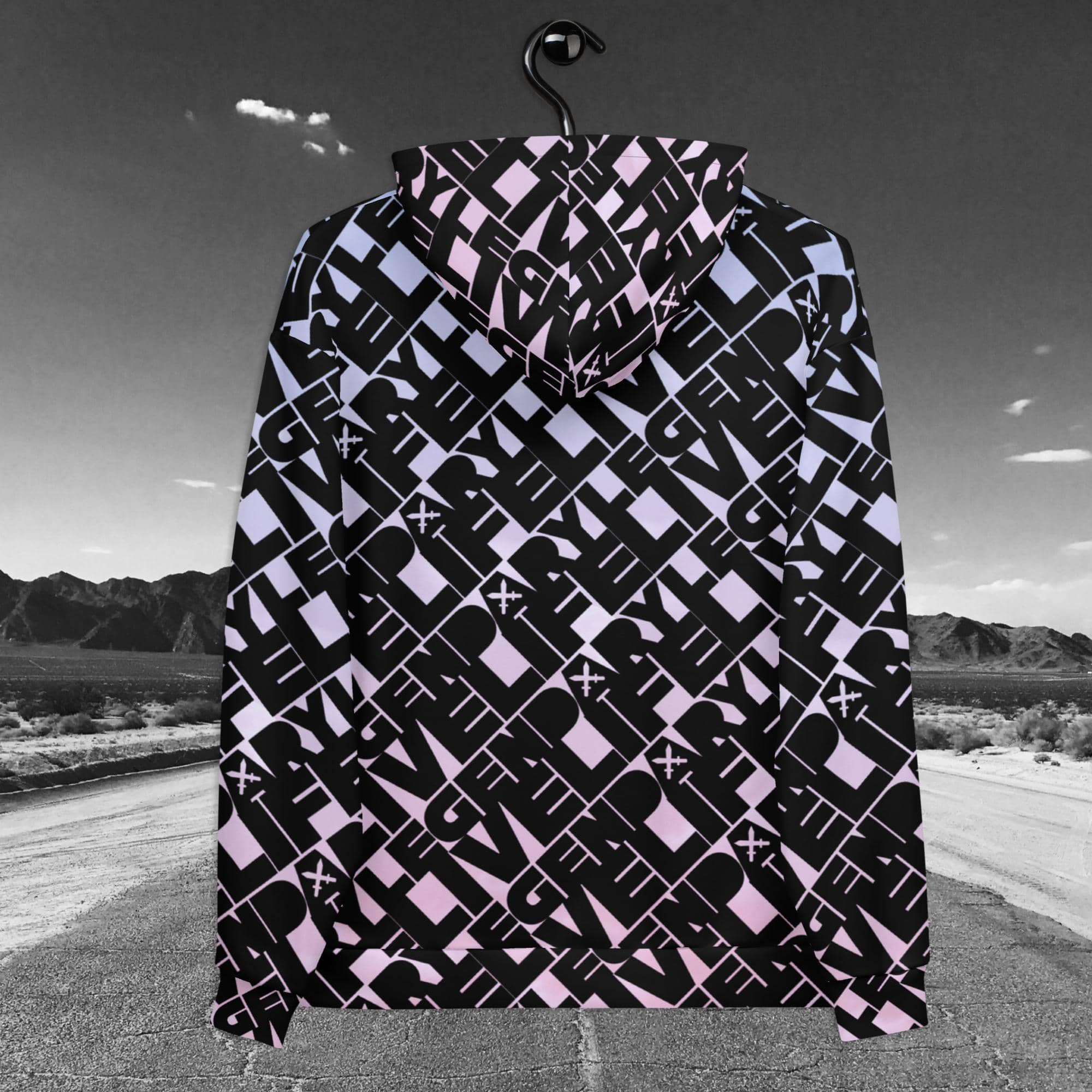 WOMEN'S LIVE LIFE LEGENDARY HOODIE - BLACK/CLOUDS
