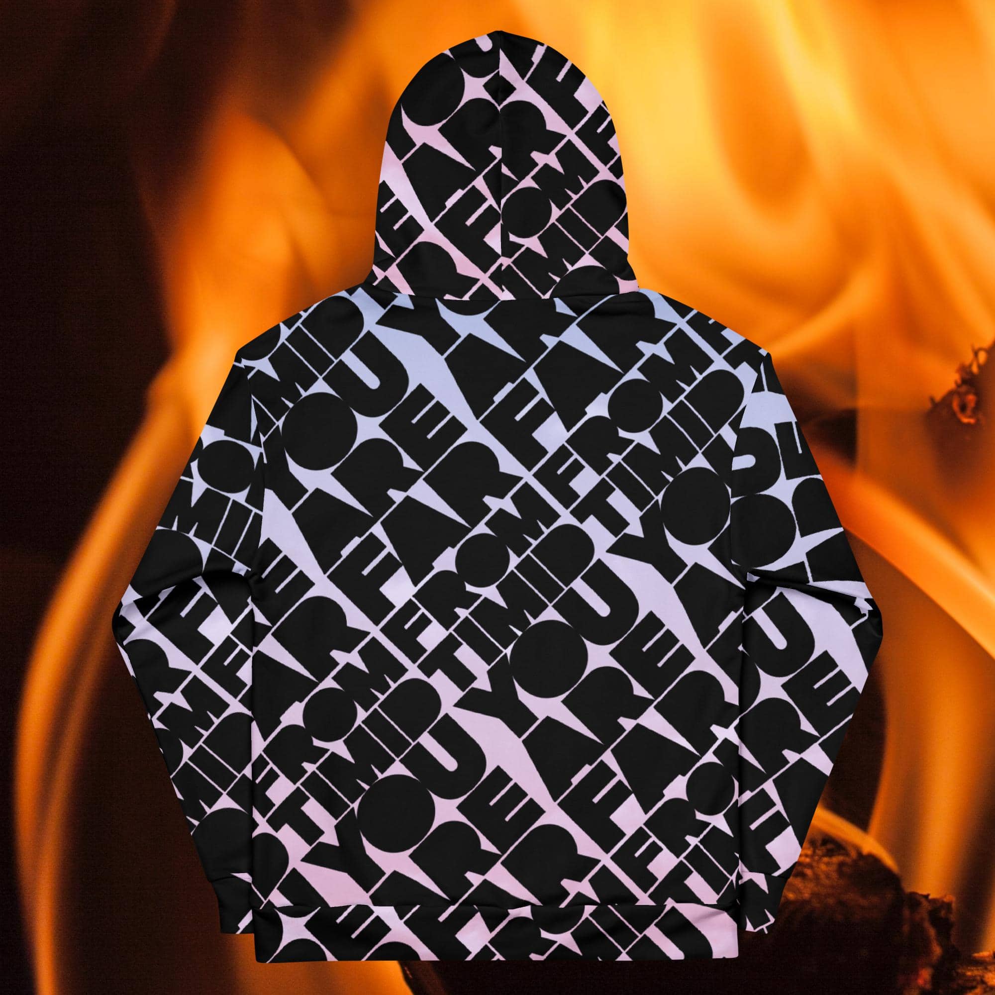MEN'S YOU ARE FAR FROM TIMID HOODIE - BLACK/CLOUDS