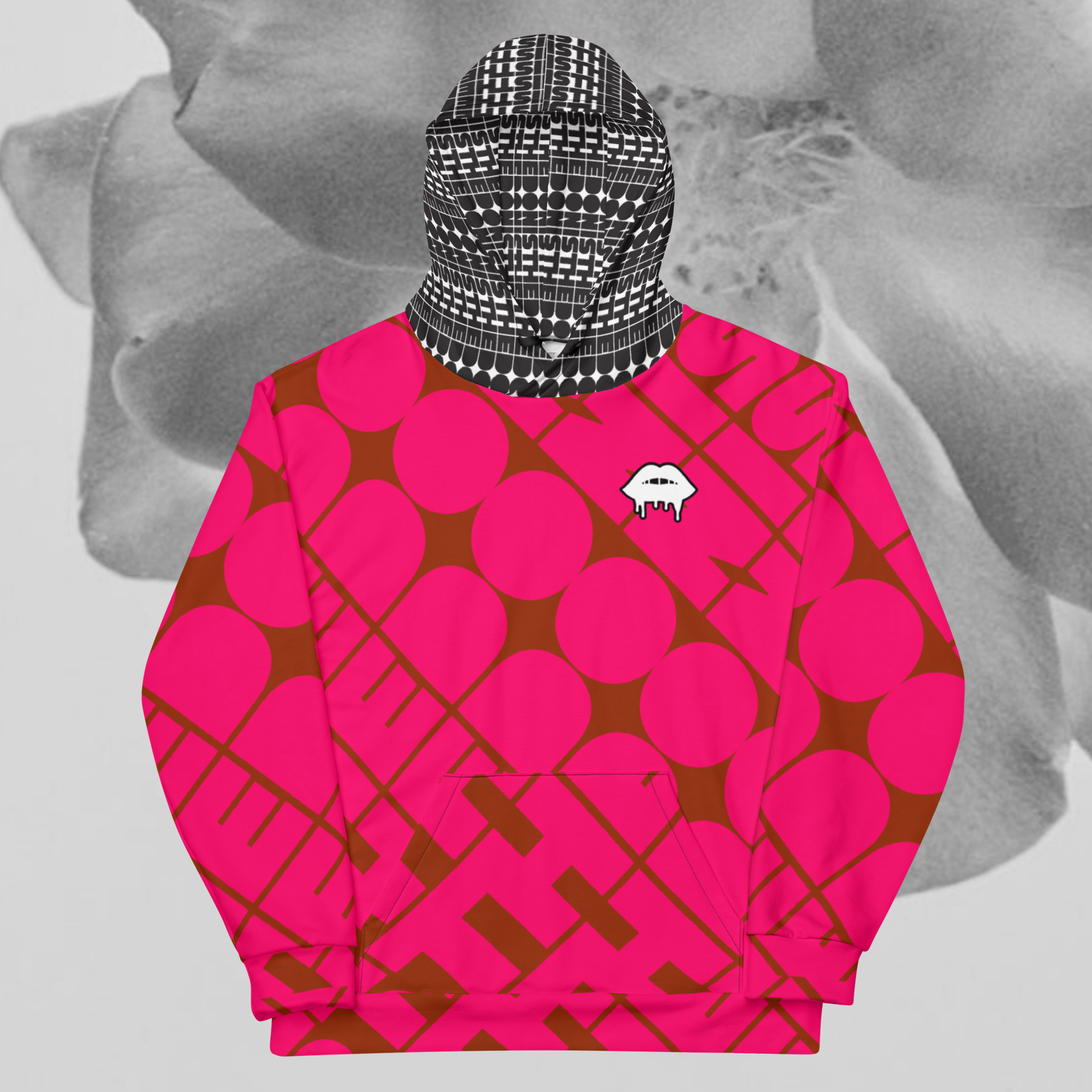 WOMEN'S HEDONIST EXPRESSION HOODIE - CAVIAR/WINE