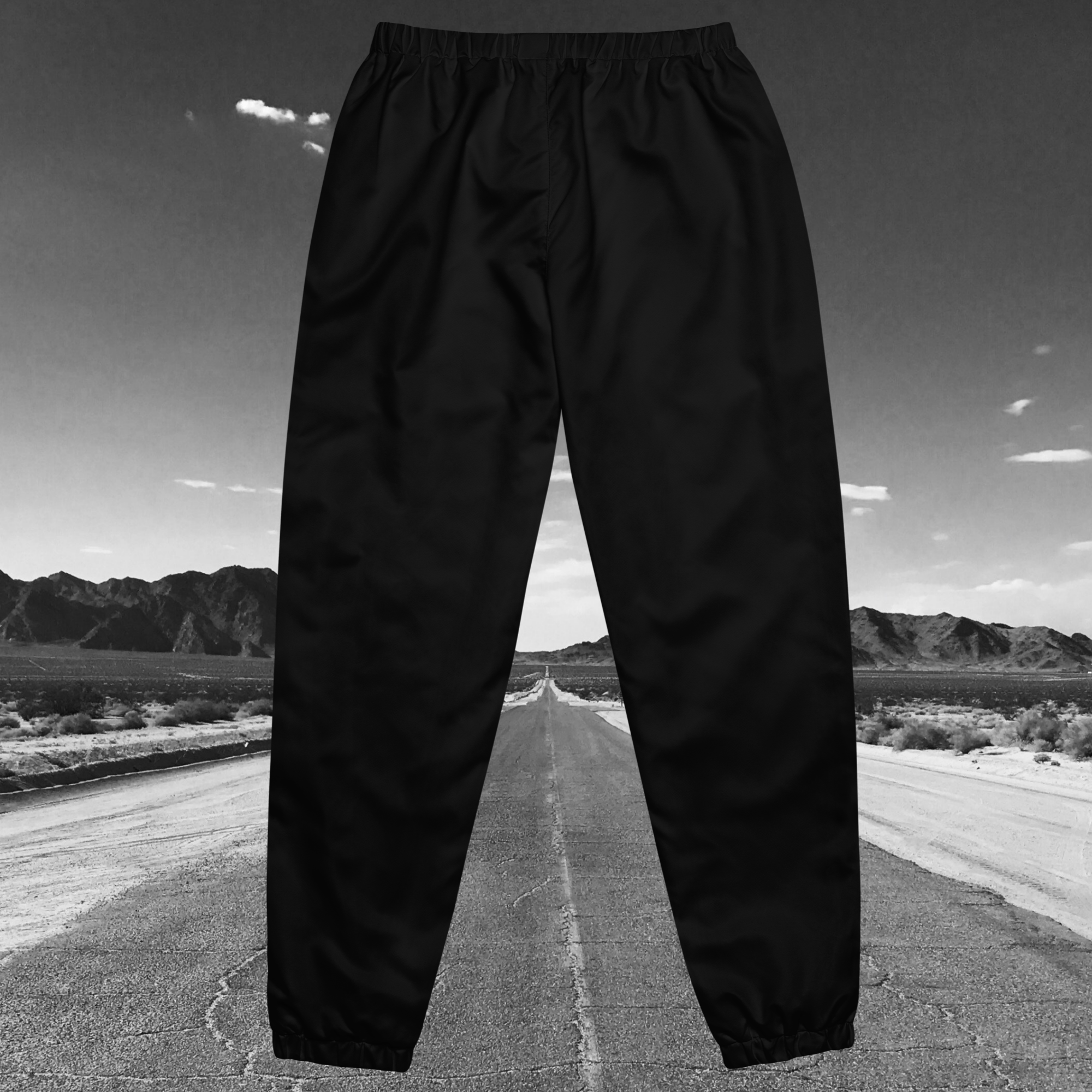 MEN'S LEGENDMAKER CLASSIC TRACK PANTS - BLACK/WHITE