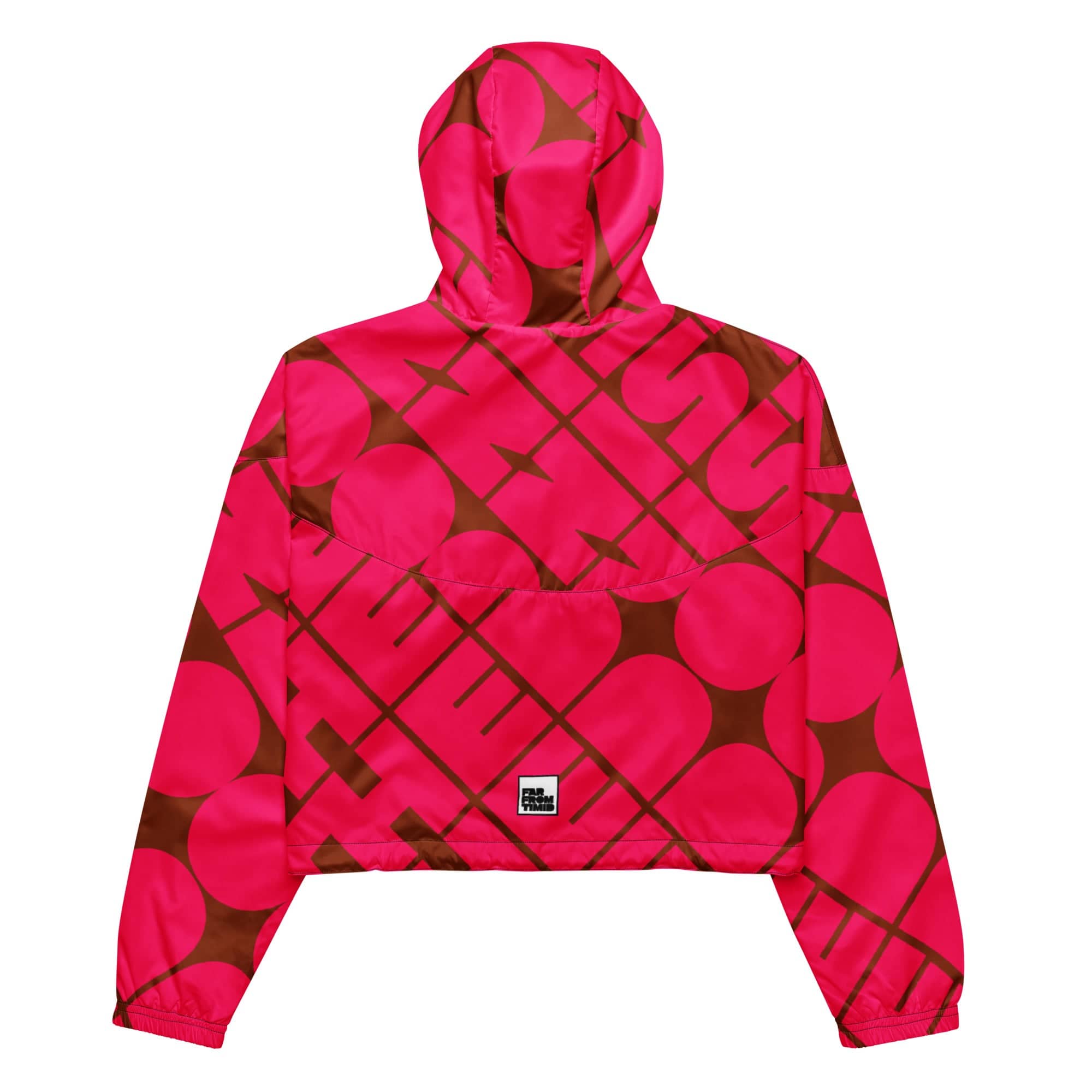 WOMEN'S HEDONIST CROPPED WINDBREAKER - CAVIAR / WINE
